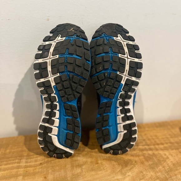 Brooks men’s ghost 8 sneakers‎ running shoes blue and gray metallic size 10 EUC main image 5